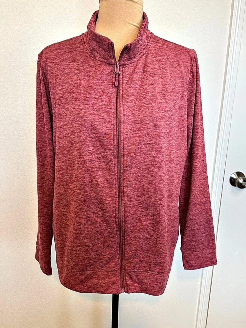 32 Degrees 32 Heat Women's Full-Zip Jacket Burgundy XL Like New